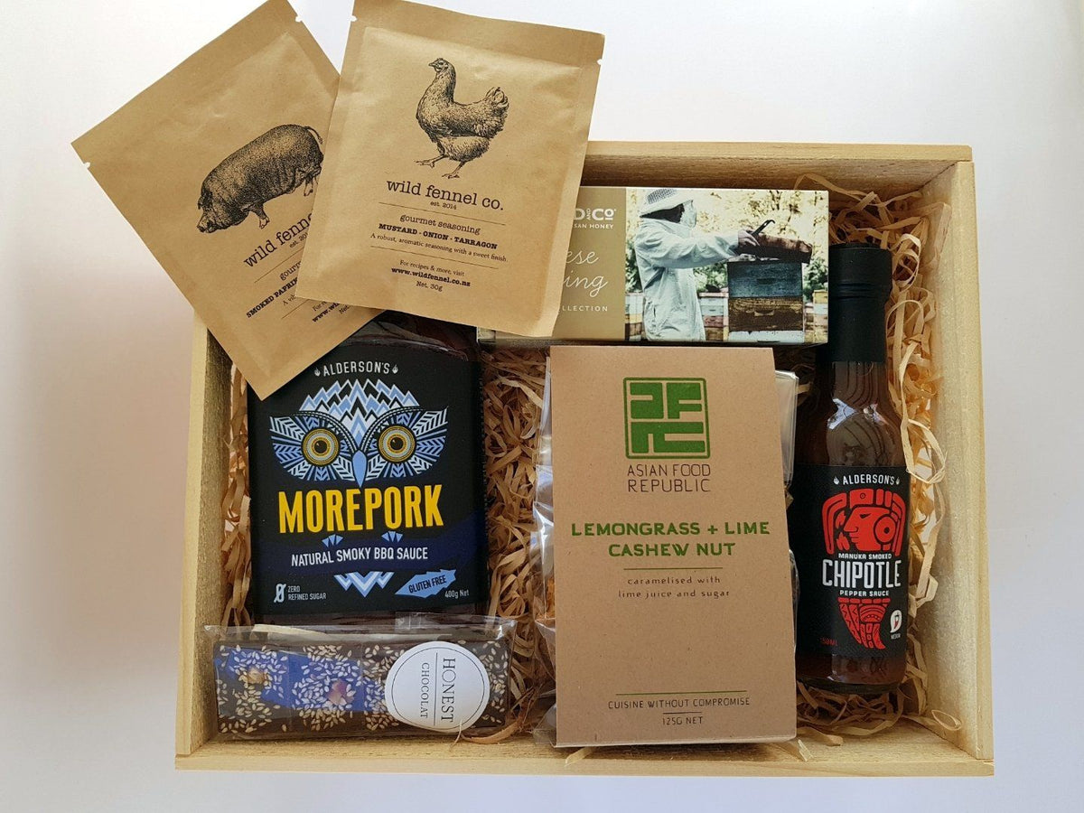 NZ Food hampers & Food Gifts featuring the best food producers NZ has to offer. Easy delivery NZ wide